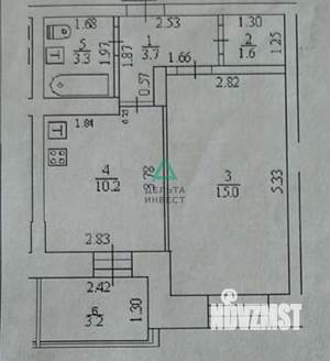 1-к квартира, вторичка, 34м2, 2/10 этаж