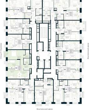 2-к квартира, вторичка, 62м2, 17/30 этаж