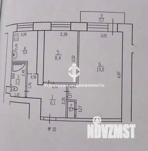 2-к квартира, вторичка, 44м2, 3/9 этаж