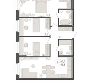 3-к квартира, вторичка, 86м2, 7/18 этаж