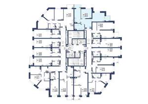 2-к квартира, строящийся дом, 58м2, 31/34 этаж