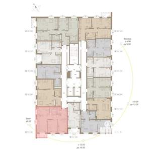 3-к квартира, вторичка, 62м2, 15/25 этаж