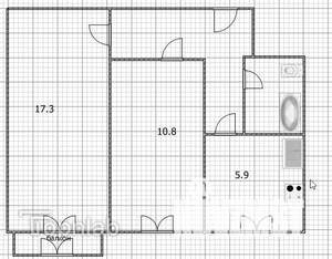 2-к квартира, вторичка, 44м2, 5/5 этаж