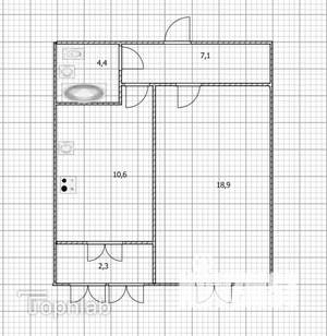 1-к квартира, вторичка, 42м2, 12/14 этаж
