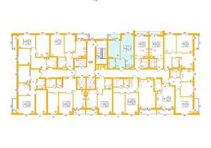 1-к квартира, строящийся дом, 39м2, 24/27 этаж