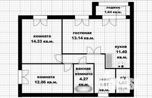 3-к квартира, вторичка, 69м2, 7/26 этаж