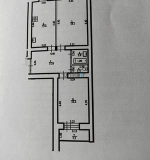 2-к квартира, вторичка, 65м2, 2/12 этаж