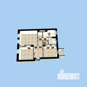 3-к квартира, вторичка, 71м2, 4/4 этаж