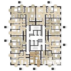 2-к квартира, вторичка, 75м2, 22/25 этаж