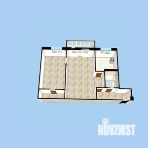 2-к квартира, вторичка, 43м2, 2/5 этаж