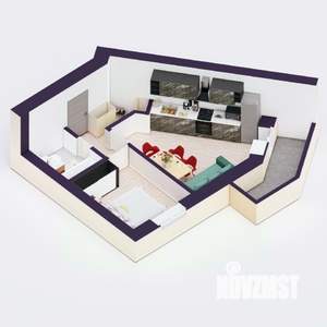 1-к квартира, вторичка, 34м2, 12/20 этаж