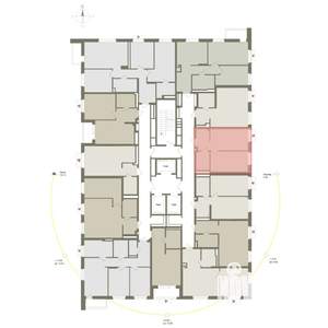 1-к квартира, вторичка, 39м2, 3/25 этаж