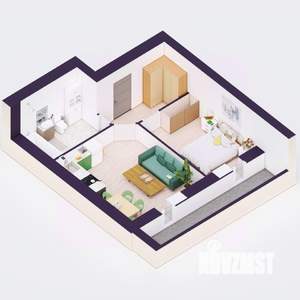 2-к квартира, вторичка, 41м2, 16/20 этаж