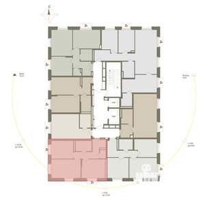 2-к квартира, вторичка, 56м2, 4/10 этаж