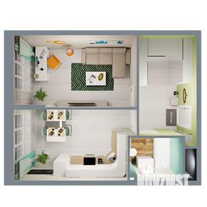 1-к квартира, вторичка, 41м2, 23/24 этаж