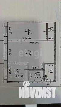 2-к квартира, вторичка, 45м2, 4/5 этаж