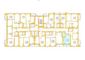 1-к квартира, строящийся дом, 25м2, 23/27 этаж
