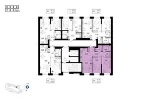3-к квартира, вторичка, 71м2, 3/13 этаж