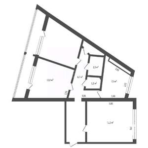 3-к квартира, вторичка, 61м2, 1/9 этаж