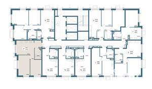 2-к квартира, строящийся дом, 56м2, 9/31 этаж