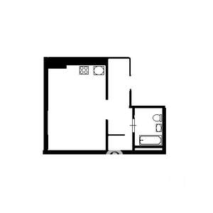 1-к квартира, вторичка, 38м2, 8/25 этаж
