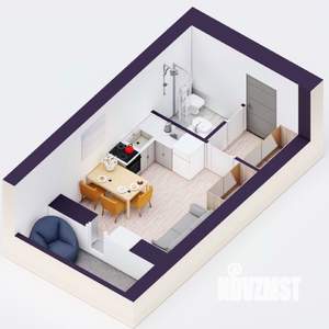 Студия квартира, вторичка, 19м2, 12/20 этаж