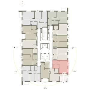 1-к квартира, вторичка, 34м2, 25/25 этаж