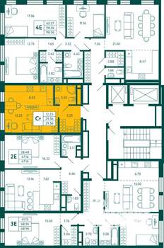Студия квартира, вторичка, 30м2, 10/14 этаж