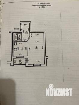 1-к квартира, вторичка, 40м2, 7/10 этаж