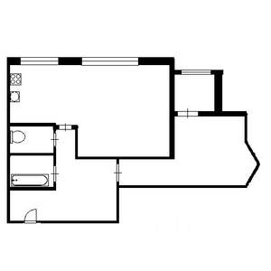 2-к квартира, вторичка, 56м2, 23/25 этаж