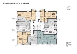 2-к квартира, вторичка, 56м2, 19/21 этаж