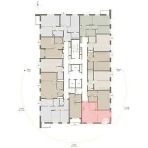 1-к квартира, вторичка, 42м2, 14/25 этаж