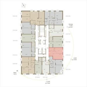 1-к квартира, вторичка, 37м2, 6/20 этаж