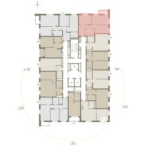 2-к квартира, вторичка, 56м2, 20/25 этаж
