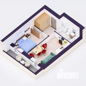 2-к квартира, вторичка, 41м2, 17/20 этаж