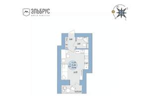 Студия квартира, вторичка, 23м2, 2/20 этаж