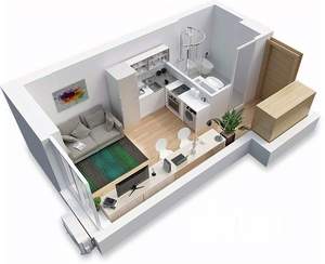 Студия квартира, вторичка, 23м2, 8/26 этаж