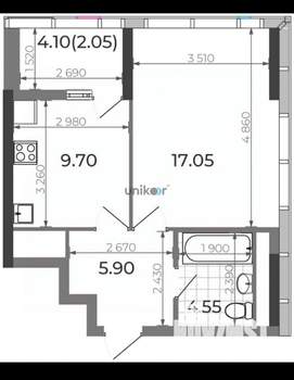 1-к квартира, вторичка, 27м2, 3/32 этаж