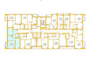 3-к квартира, строящийся дом, 59м2, 20/27 этаж