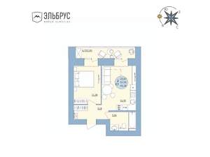 2-к квартира, вторичка, 41м2, 10/20 этаж