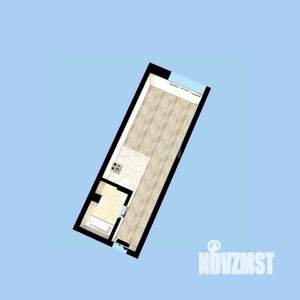 Студия квартира, вторичка, 26м2, 11/23 этаж