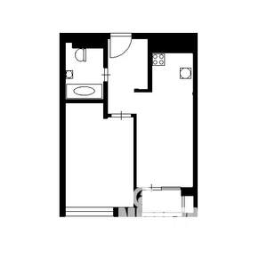 1-к квартира, вторичка, 35м2, 11/16 этаж