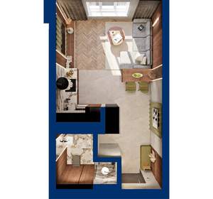 Студия квартира, вторичка, 30м2, 8/25 этаж