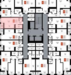 Студия квартира, вторичка, 30м2, 24/25 этаж
