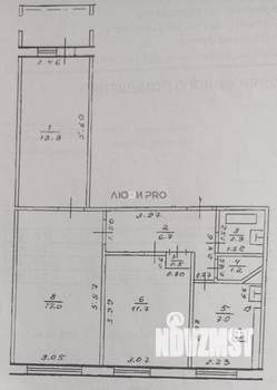 3-к квартира, вторичка, 62м2, 2/9 этаж