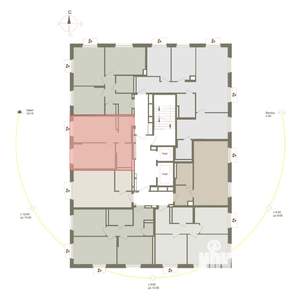 1-к квартира, вторичка, 39м2, 8/10 этаж