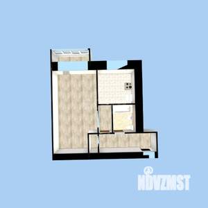 1-к квартира, вторичка, 31м2, 5/5 этаж