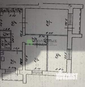 3-к квартира, вторичка, 81м2, 6/6 этаж