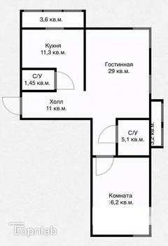 2-к квартира, вторичка, 81м2, 15/24 этаж