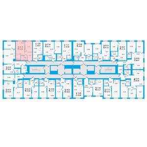 1-к квартира, вторичка, 43м2, 15/26 этаж